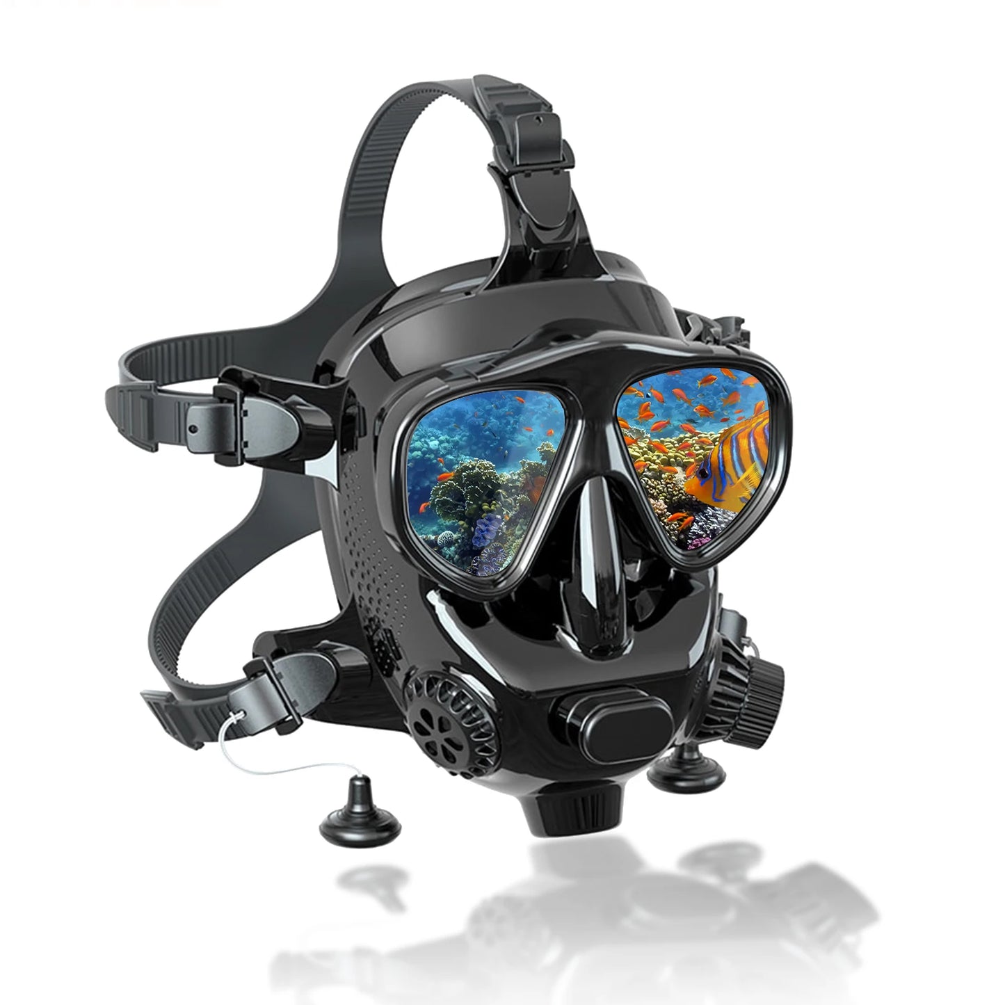 TUDIVING Full Face Diving Mask With Camera Mount For Adults