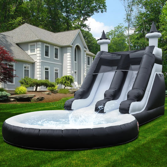 King Inflatable Water Slide With Big Pool For Kids