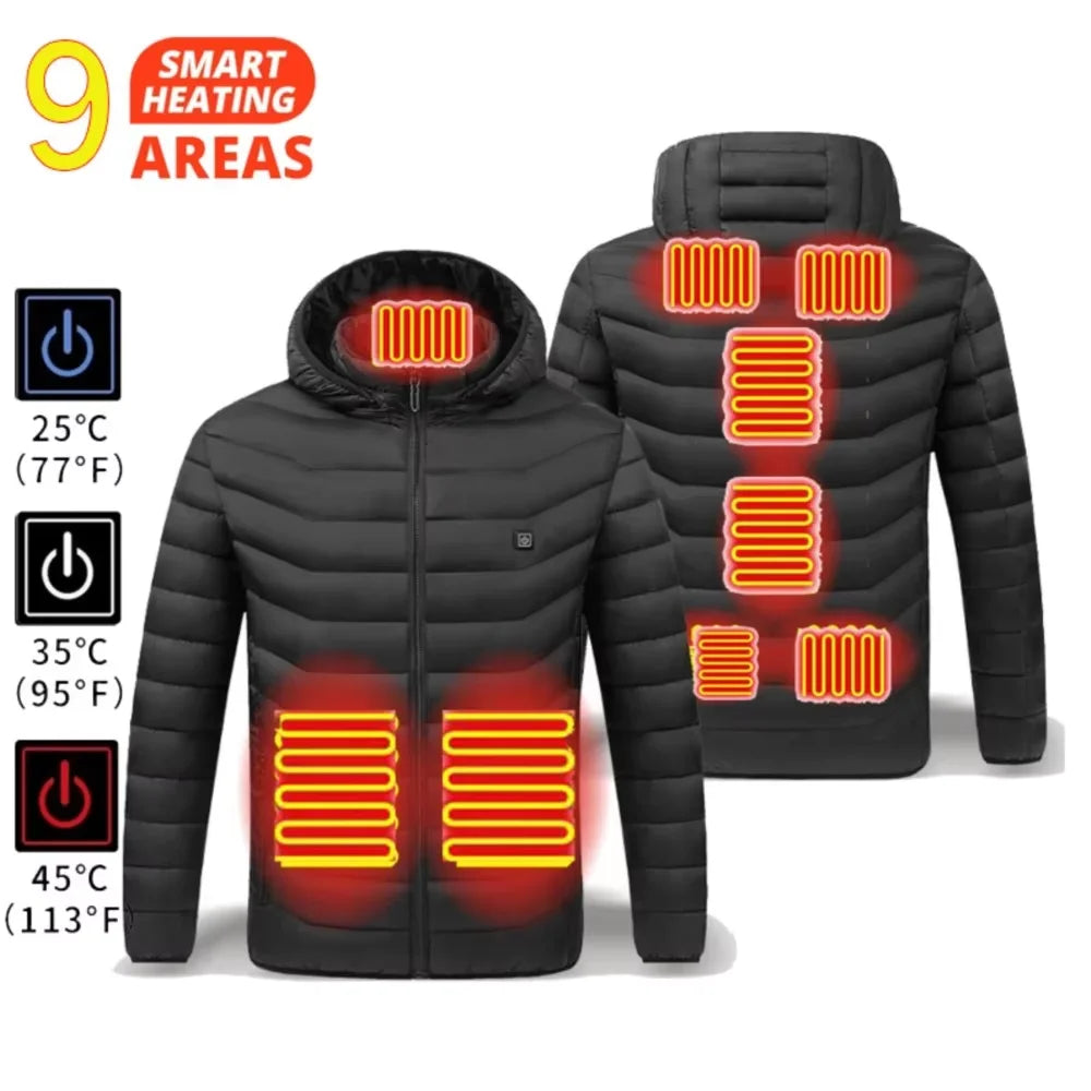 LEOSOXSCN Heated Jacket Vest USB Self Heating for Men and Women