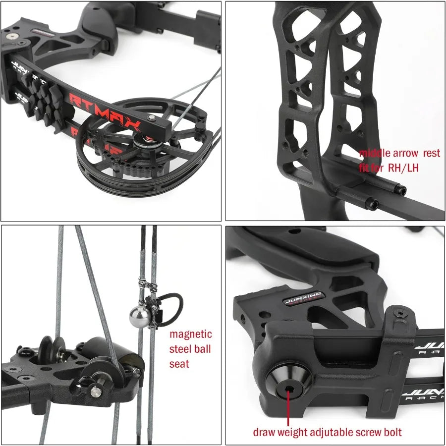 Adjustable Compound Bow for Hunting Archery Dual Use Set