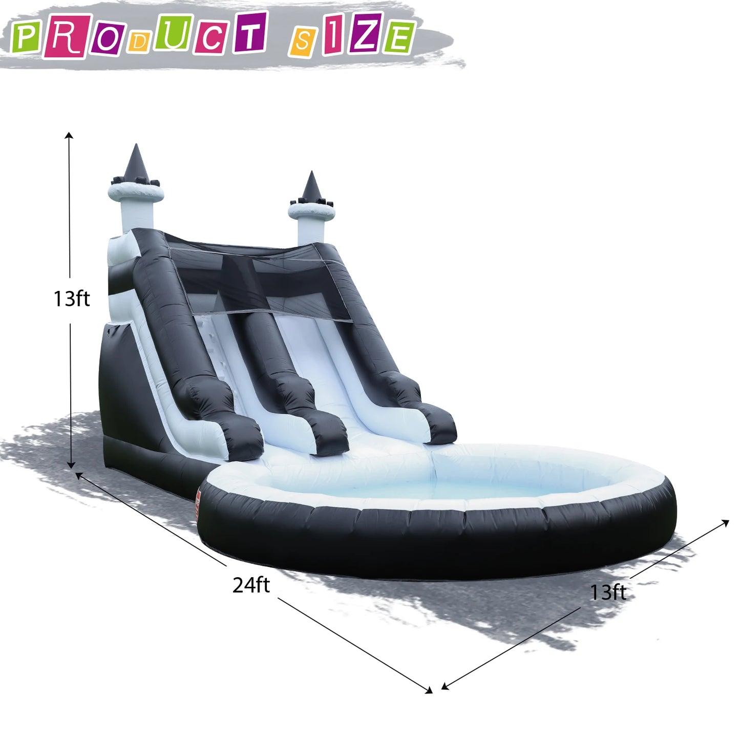 King Inflatable Water Slide With Big Pool For Kids