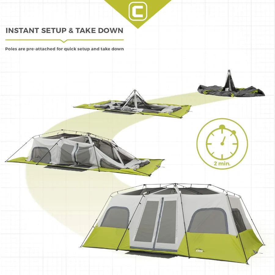 Instant Cabin Tents For Family Car Camping MultiRoom PopUp Design With Builtin Storage