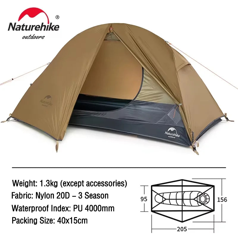 Naturehike Ultralight Backpacking Tent Double Layer Camping