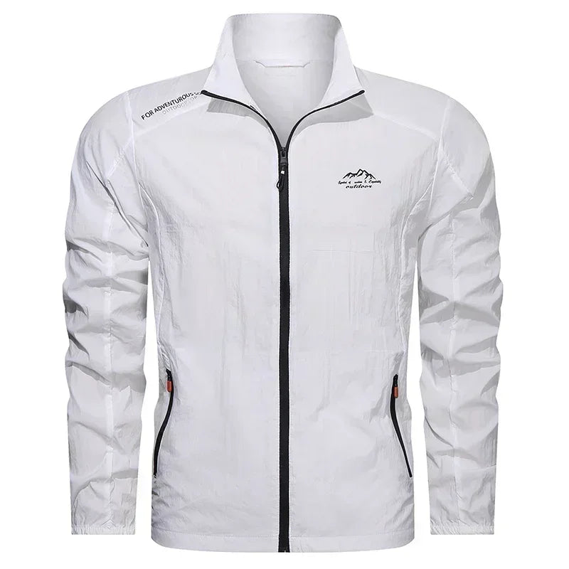 UPF100 Windbreaker For Men Lightweight Breathable Jacket
