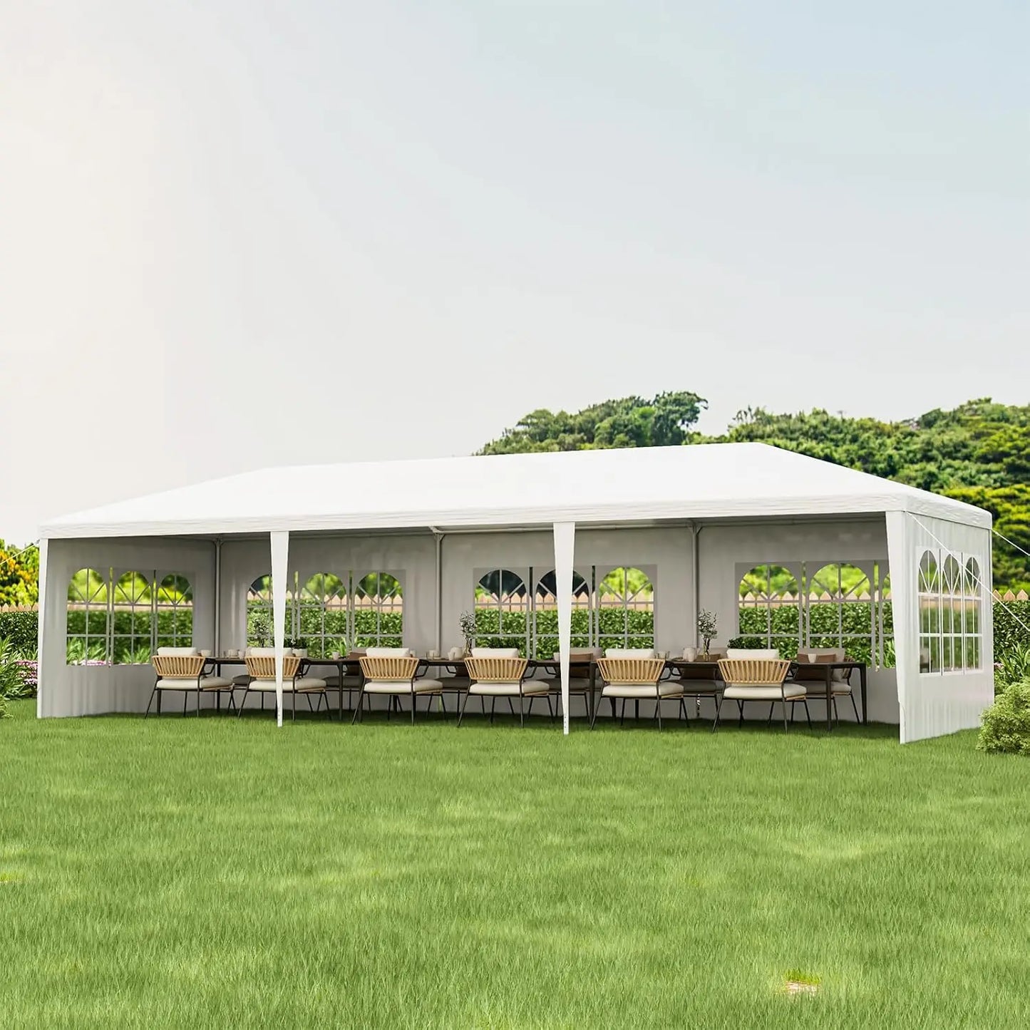 Heavy Duty Party Tent With Zippered Doors For Outdoor Events