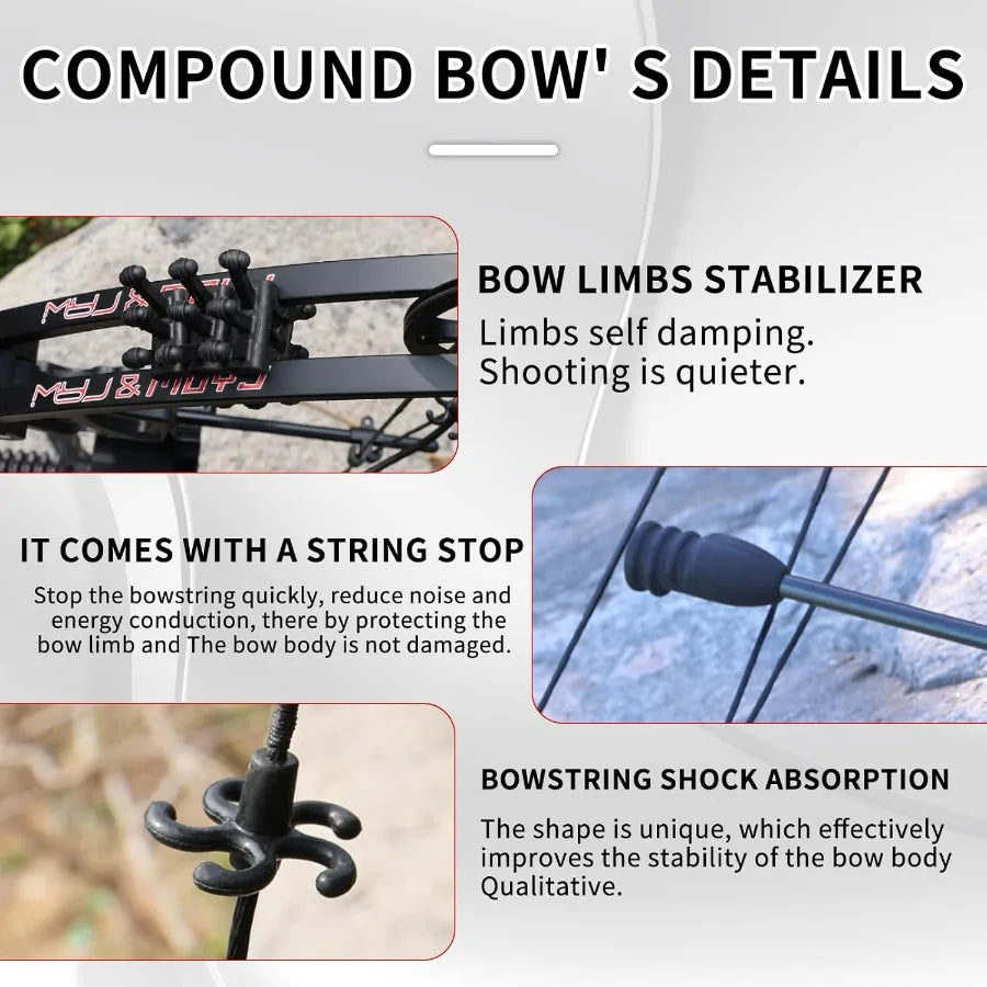 Hign-concerned Compound Bow and Arrow Set for Adults