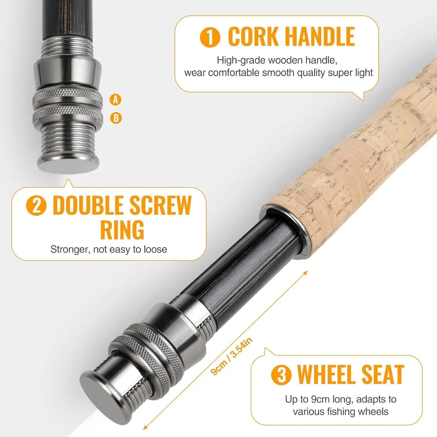 Lightweight Graphite Fly Fishing Rod And Reel Starter Kit