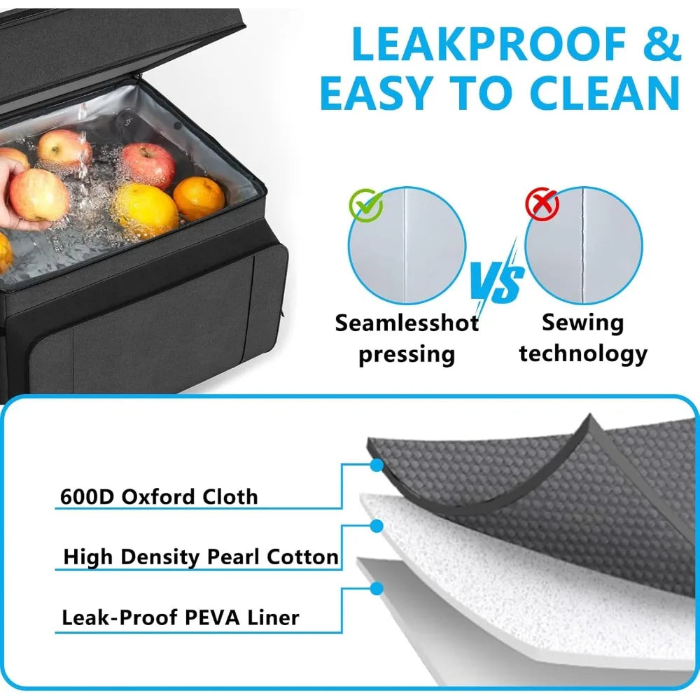 Rolling Cooler with Wheels and Handle 29L Insulated