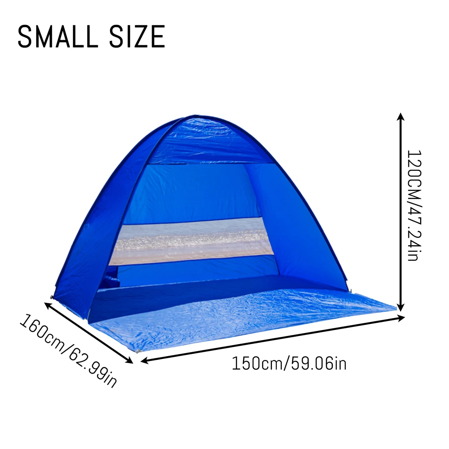 Building Pop Up Beach Tent With Handbag Compact Folding