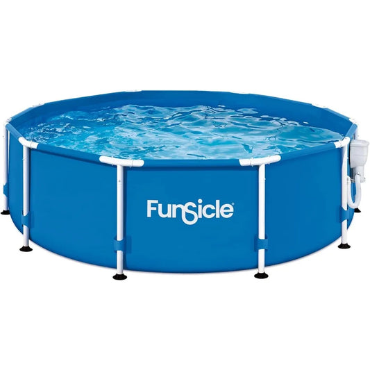 XMSJ Above Ground Pool Set with Skimmer and Filter Pump