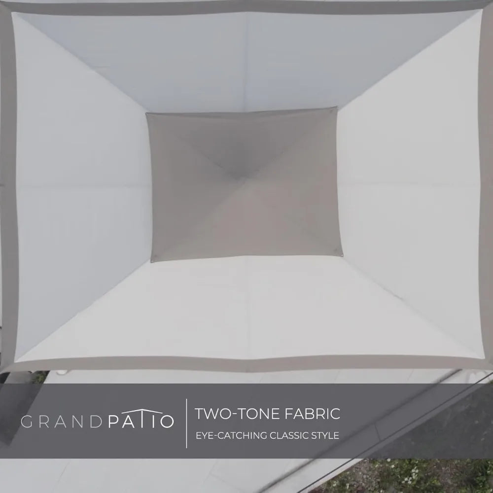 NONECN Detachable Vent Soft Top Gazebo With Mosquito Netting Curtains