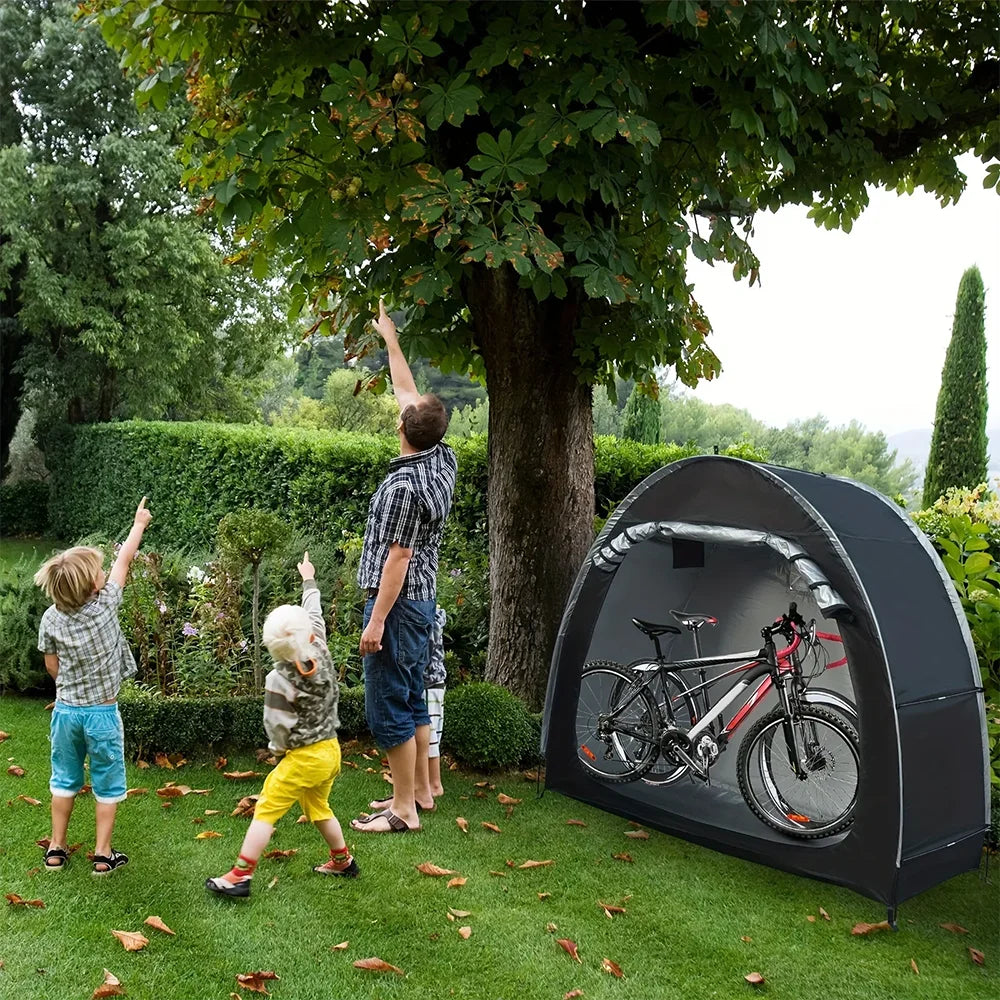 Outdoor Storage Bicycle Shelter Foldable Waterproof Tent For Road Bikes