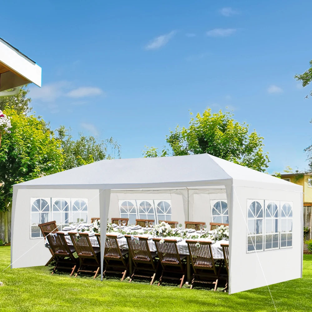 Outdoor Party Tent Waterproof Canopy With Removable Sidewalls Gazebo