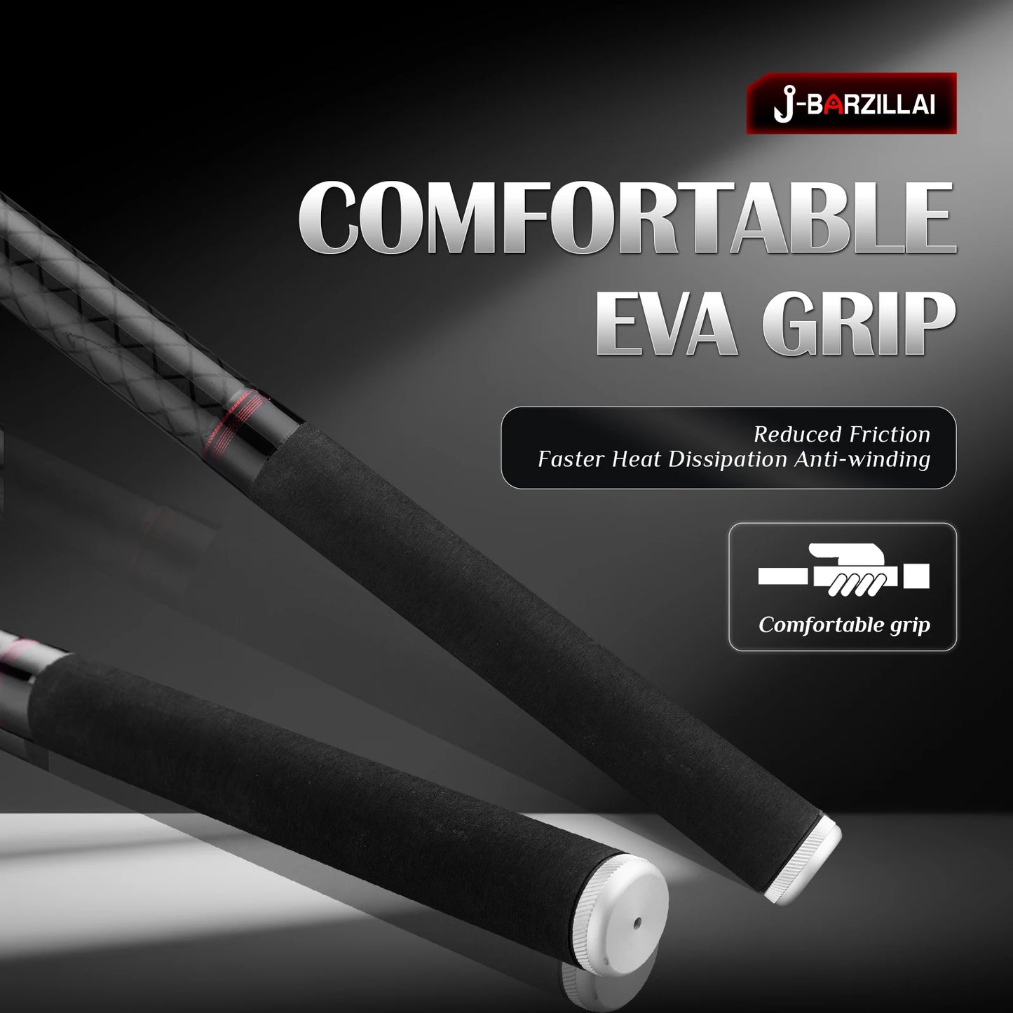 J BARZILLA Ultrareinforced Telescopic Surfcasting Fishing Rod for Oceanfront Angling