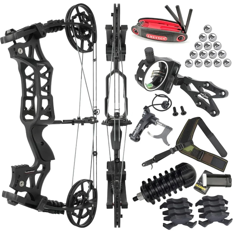 Adjustable Compound Bow for Hunting Archery Dual Use Set