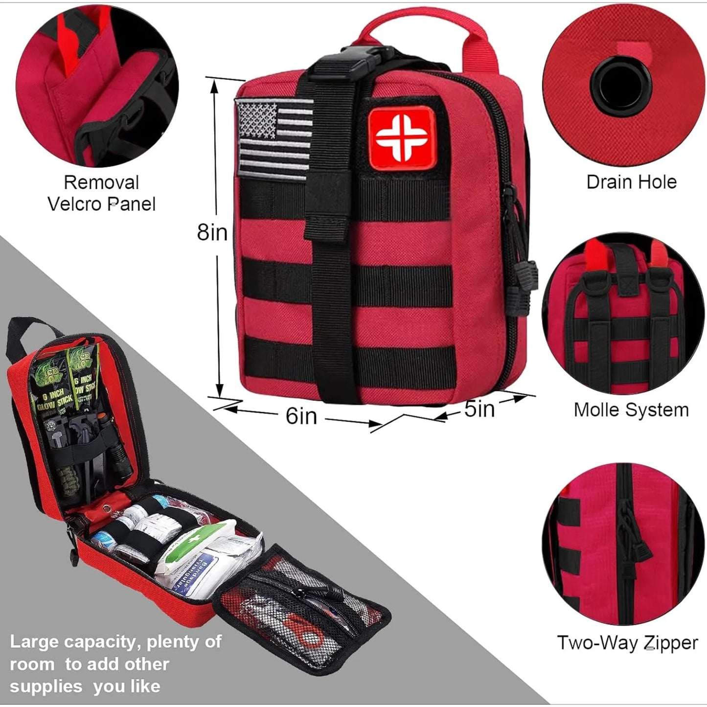 Hign-concerned Survival Kit And First Aid Kit 142 Pieces