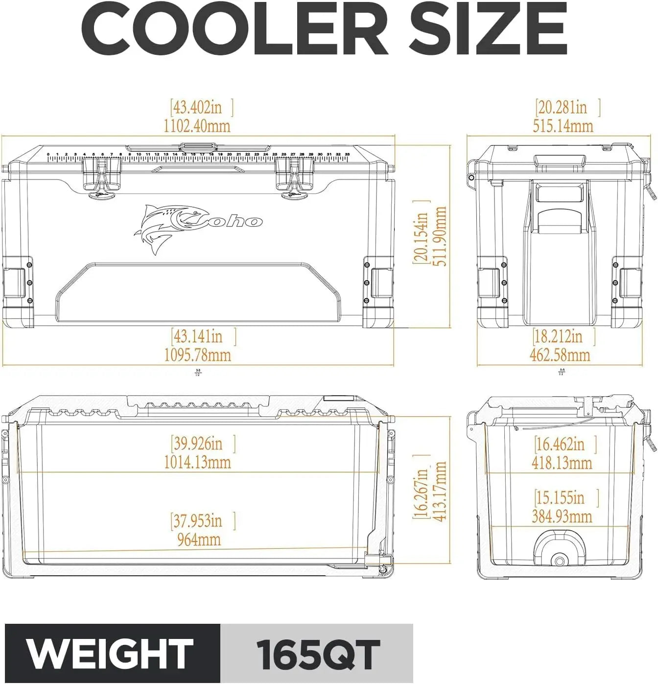 Hign-concerned Heavy Duty Insulated Cooler With Removable Cup Holders