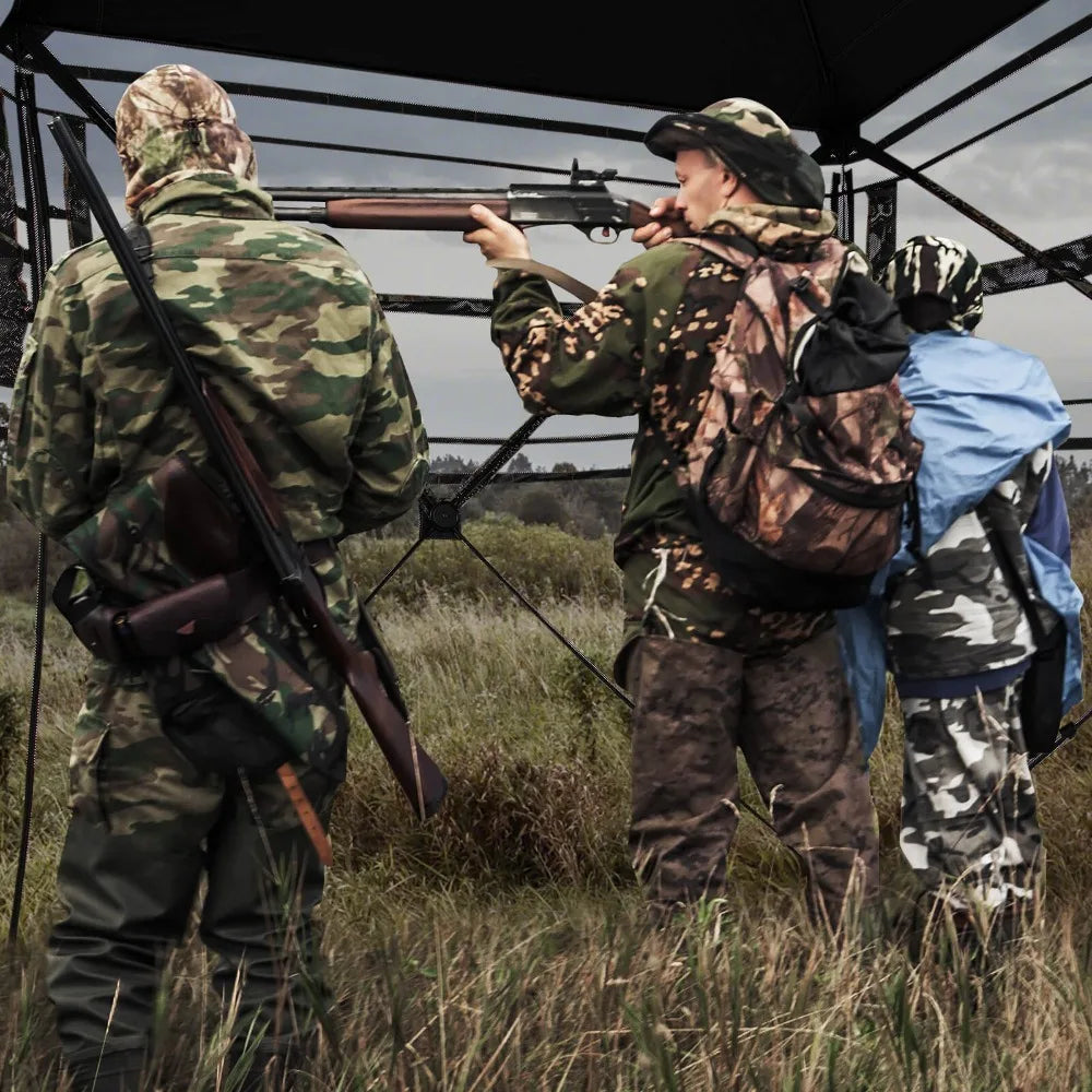 Durable Hunting Blind With 270 Degree Viewing Range And Portable Carrying Bag