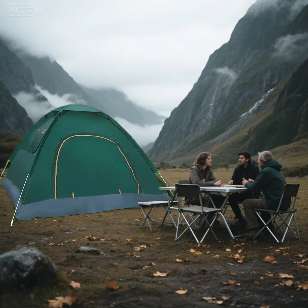 Building Outdoor Pop Up Tent Waterproof Automatic Opening Camping Sun Shelter Lightweight