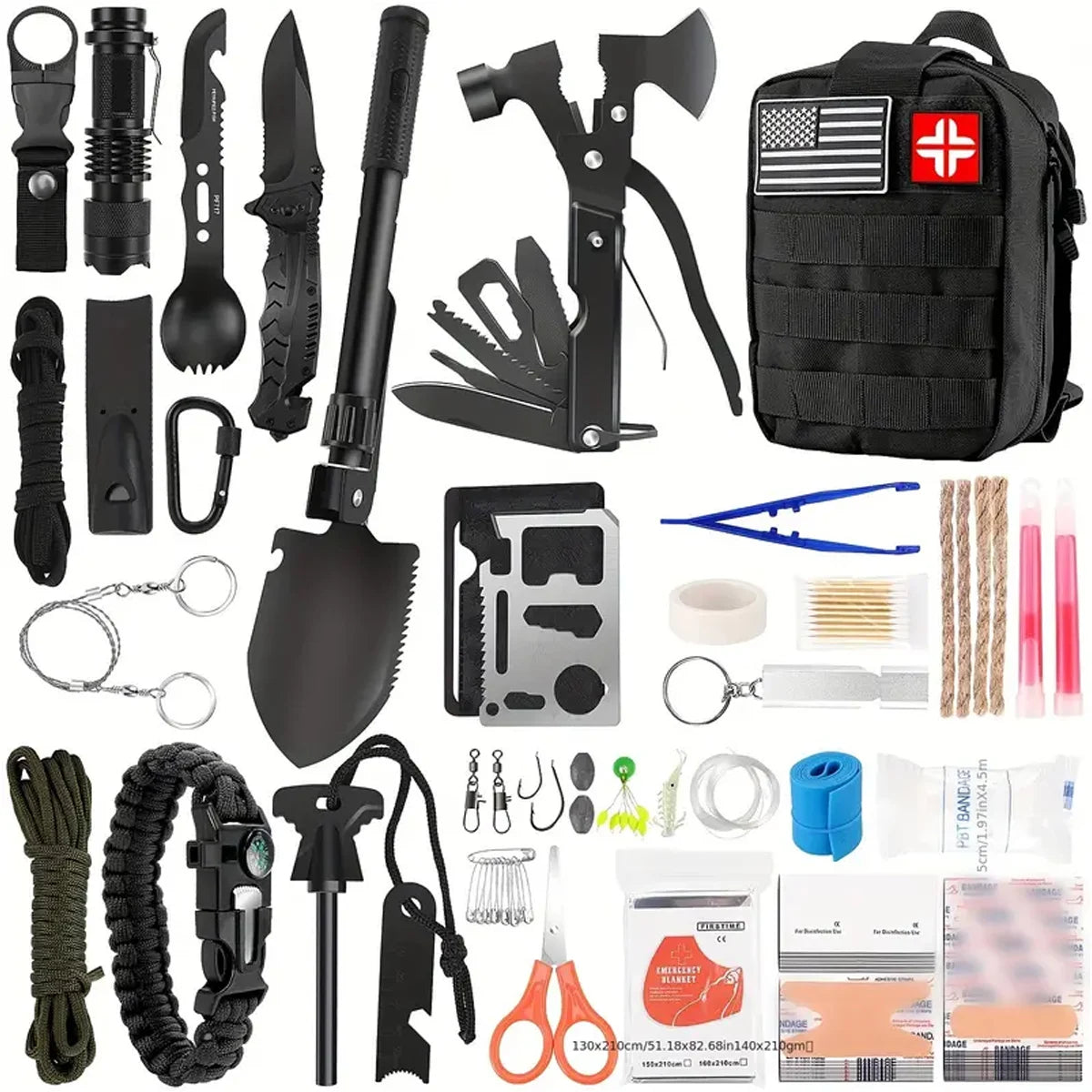 Hign Concerned Outdoor Survival First Aid Kit Emergency Gear