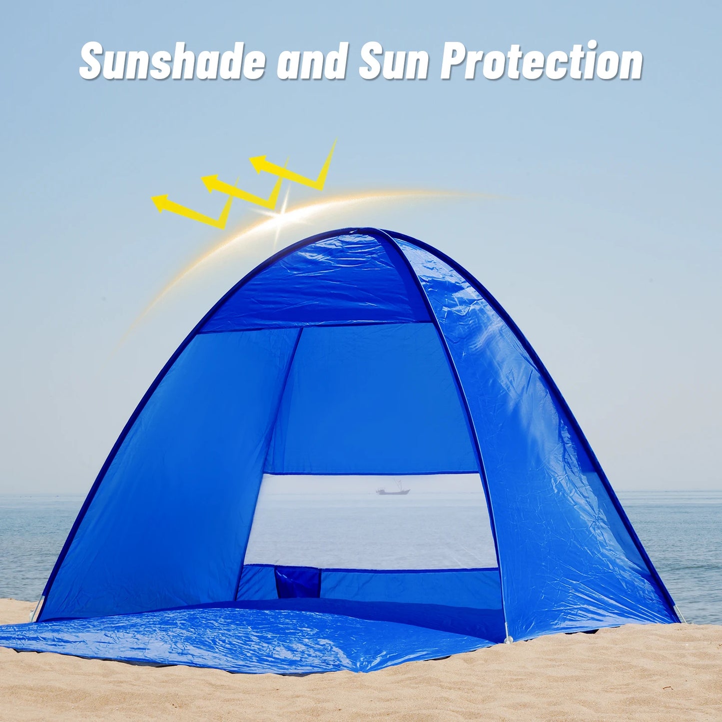 Building Pop Up Beach Tent With Handbag Compact Folding