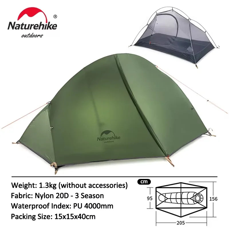 Naturehike Ultralight Backpacking Tent Double Layer Camping