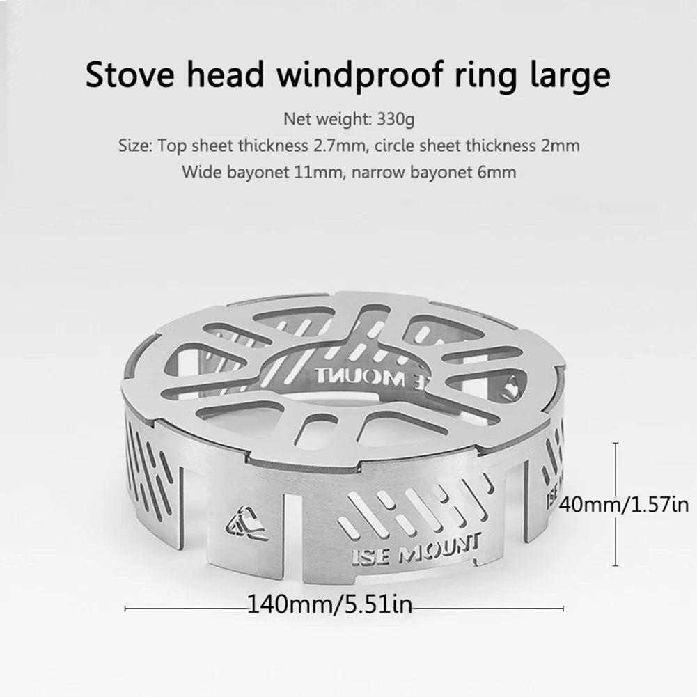 Shunmaii Outdoor Stove Windproof Ring For Camping Cooking