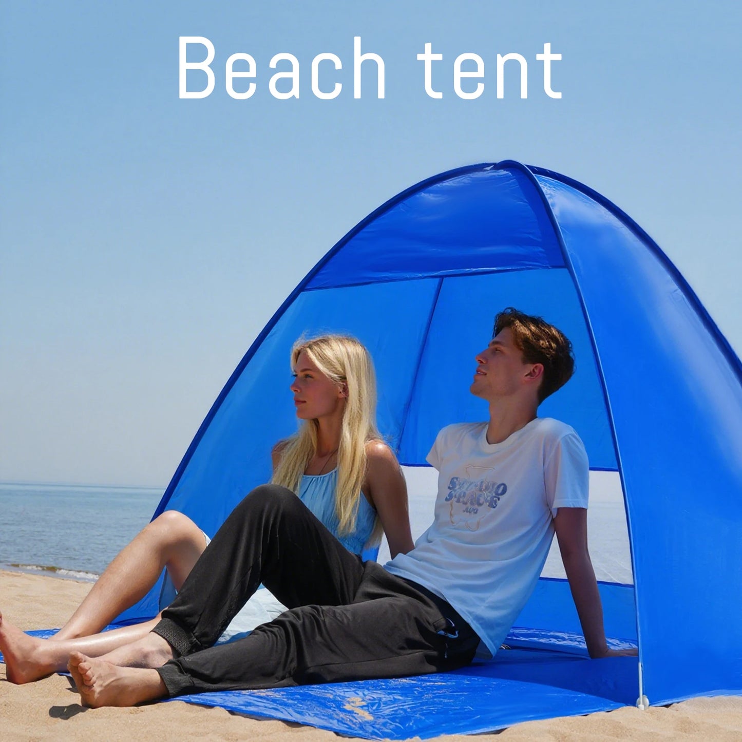 Building Pop Up Beach Tent With Handbag Compact Folding