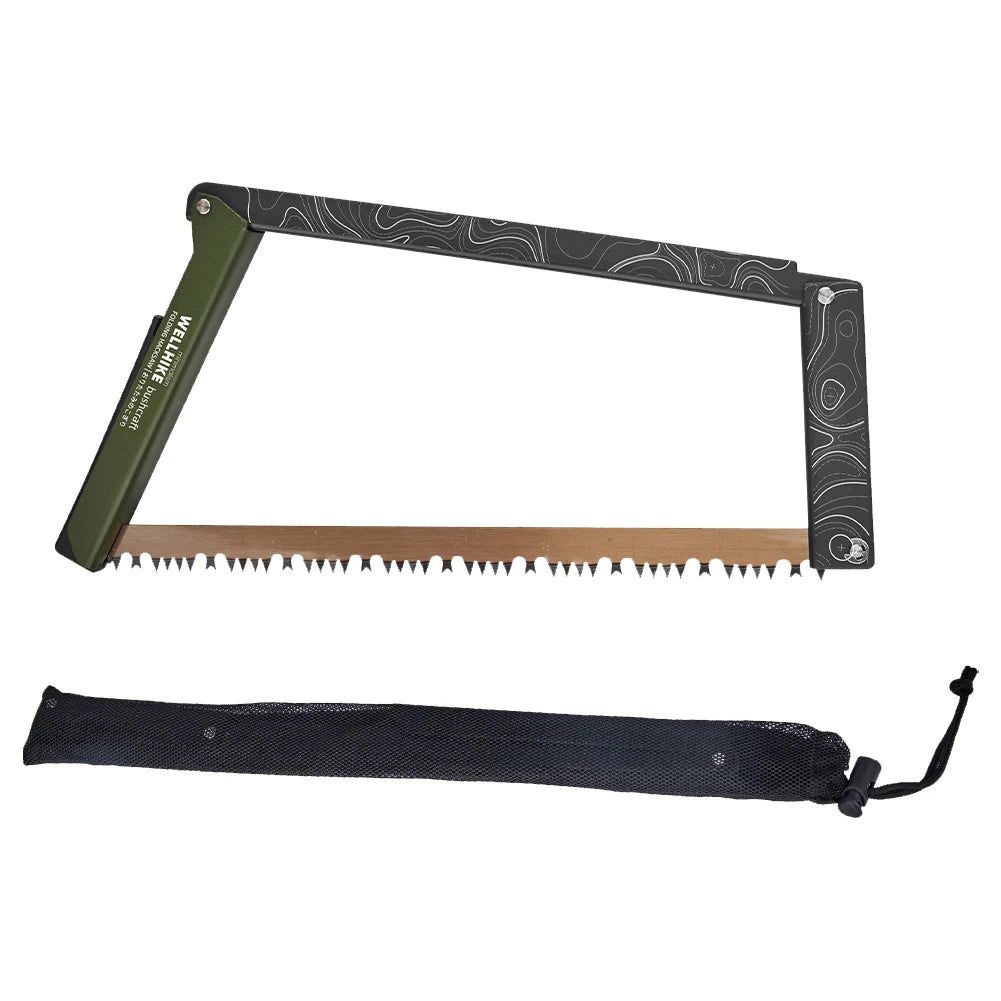 Folding Camp Saw Aluminum Alloy With Storage Bag For Camping
