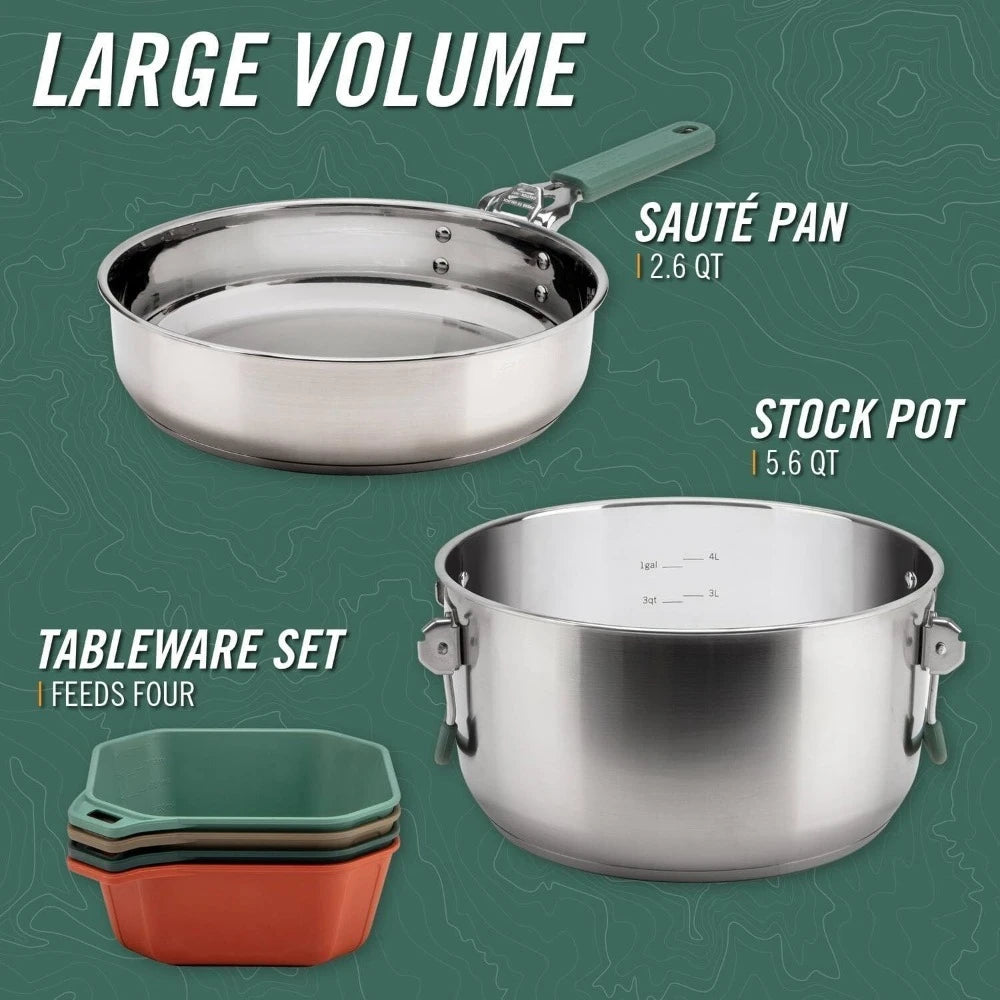 Hign-Concerned Cook Set Outdoor Camping Kitchen Gear