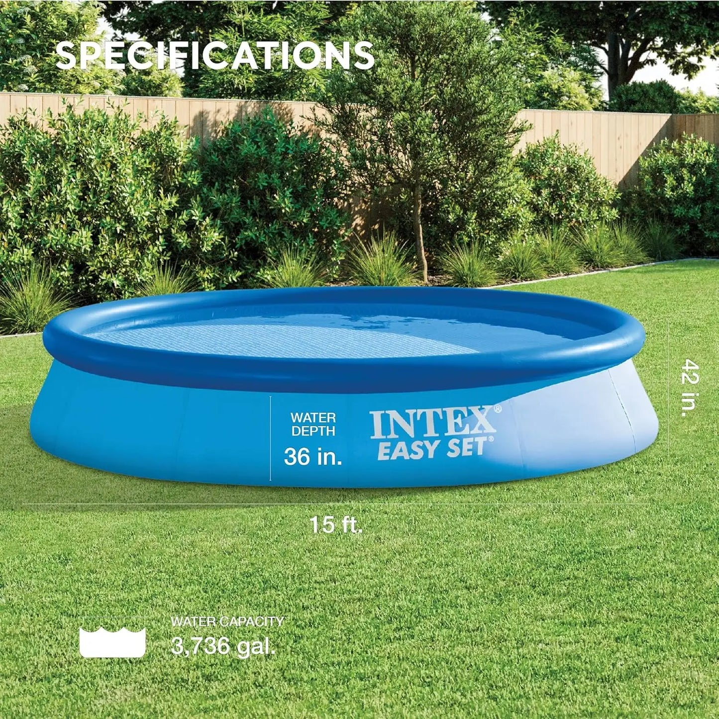 Hign-concerned Easy Set Inflatable Pool With 1000 GPH Filter Pump
