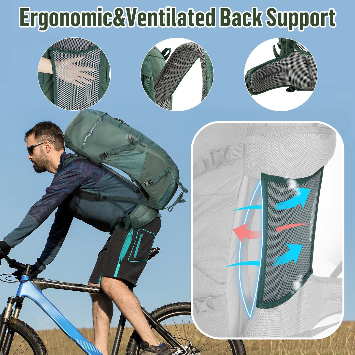 Night Cat Hiking Backpack Internal Frame Ultralight Gear