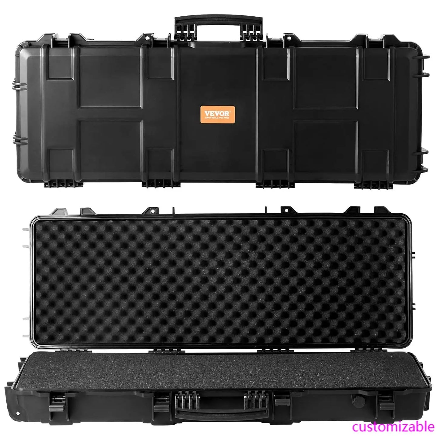 XMSJ Rifle Hard Case With 3 Layer Foam IP67 Waterproof