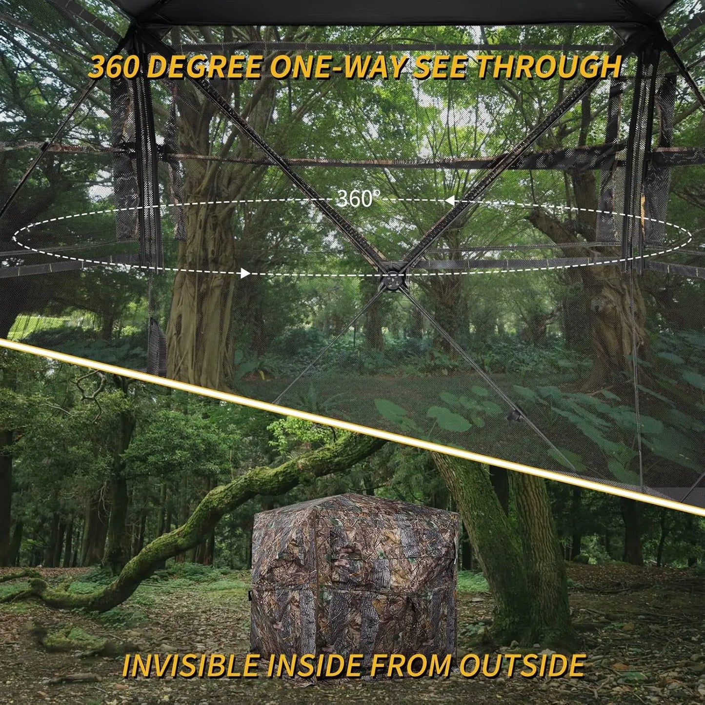 Hign Concerned Chemical Hunting Blind See Through Ground