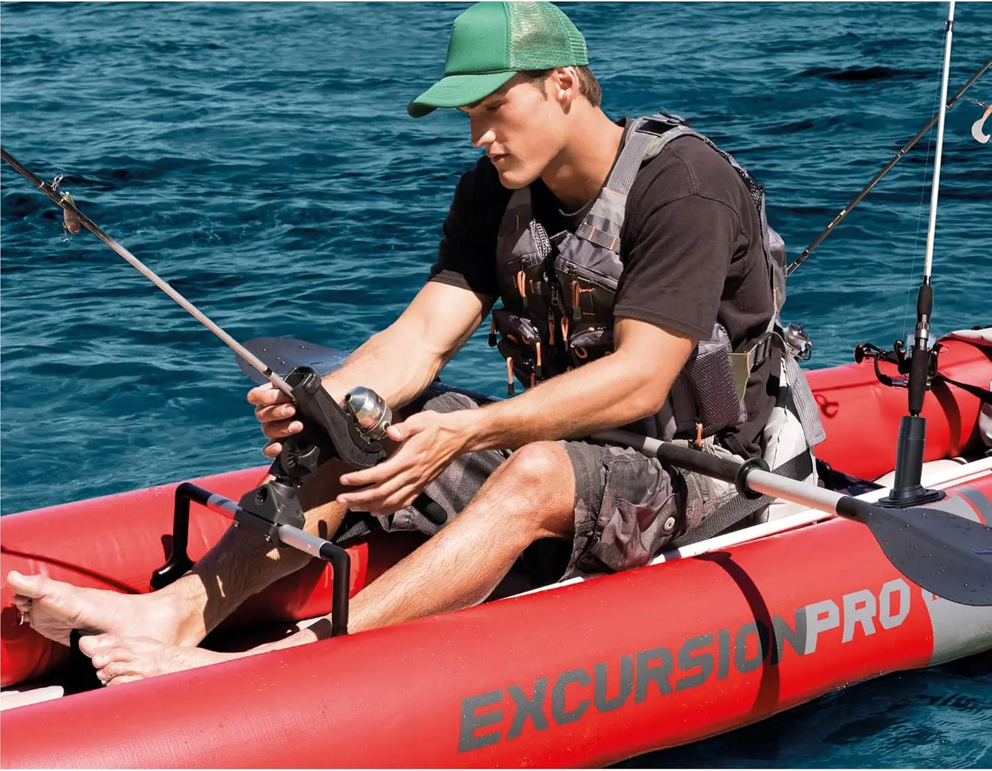 Inflatable Kayak Set for Two with Paddles and Pump PVC