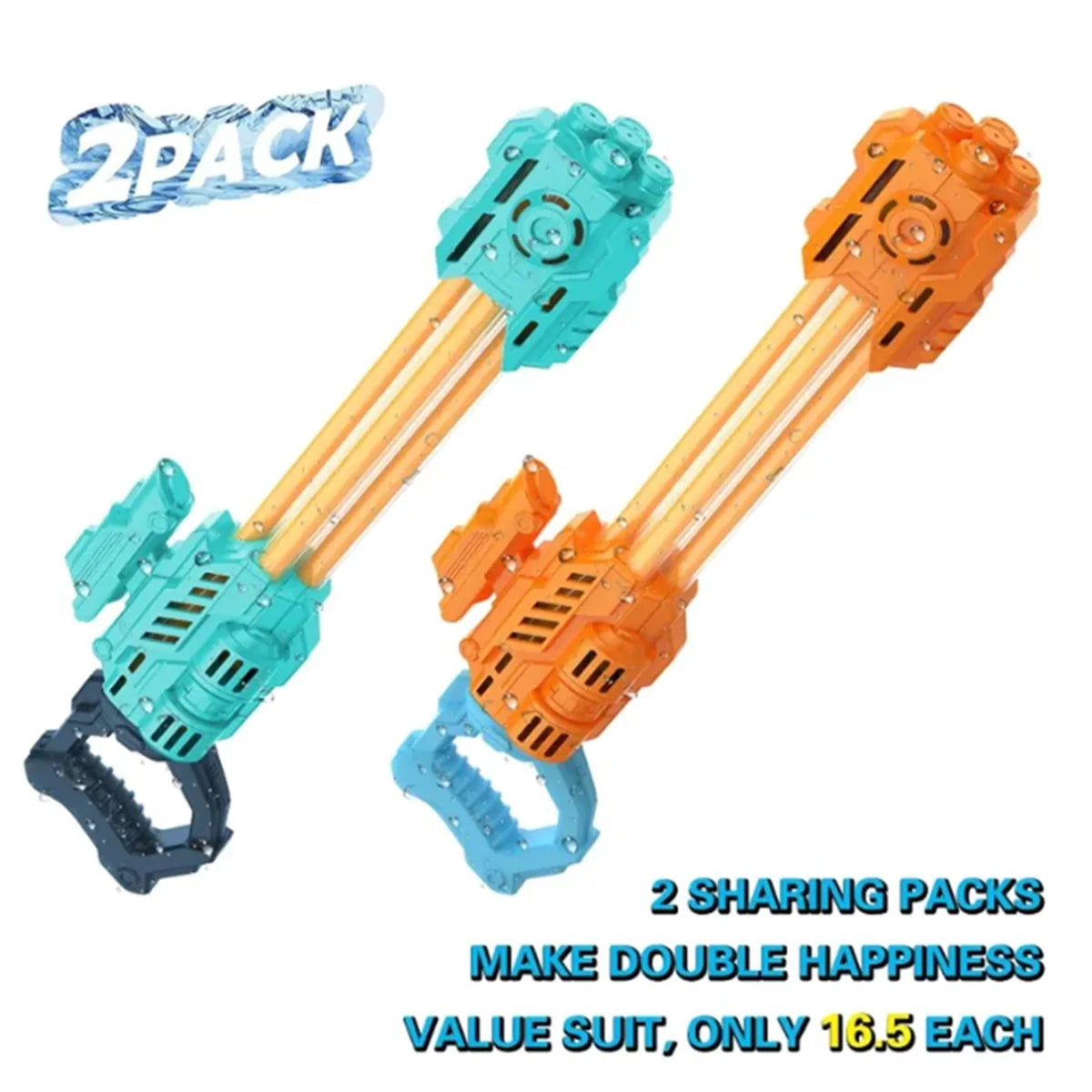 Hign-concerned Water Blaster 2 Pack Kids Squirt Gun Toy