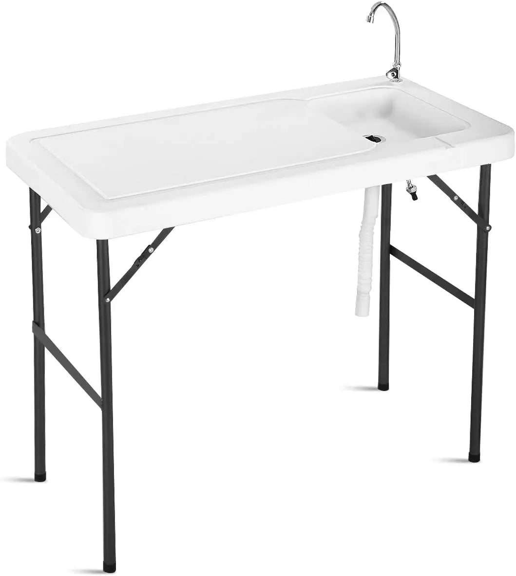 Hign-concerned Portable Fish Cleaning Table With Sink