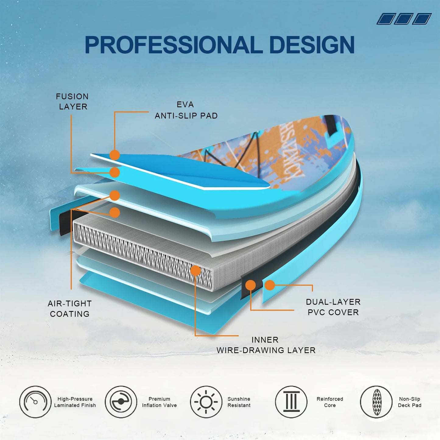 HHSJZWCY Inflatable Stand Up Paddle Board Kayak With Seat