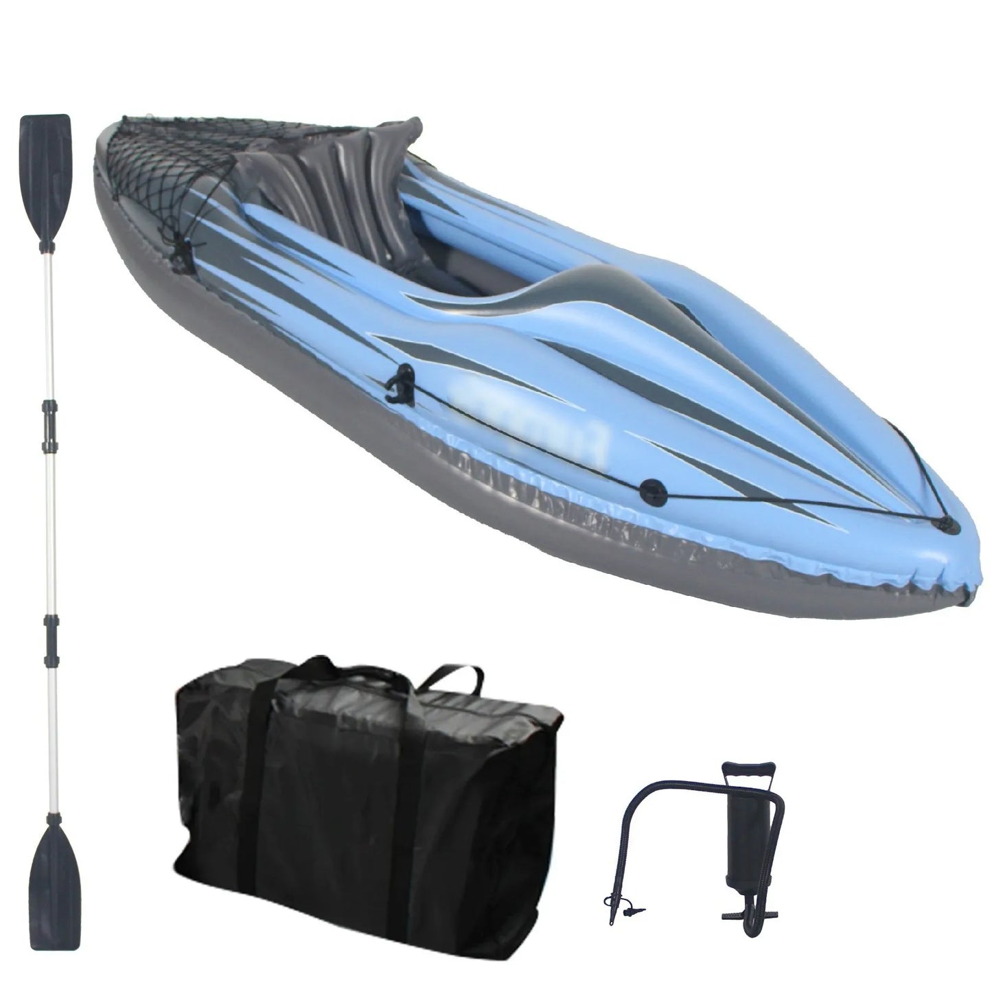 HHSJZWCY Inflatable One Person Kayak for Lakes and Rivers With Paddles