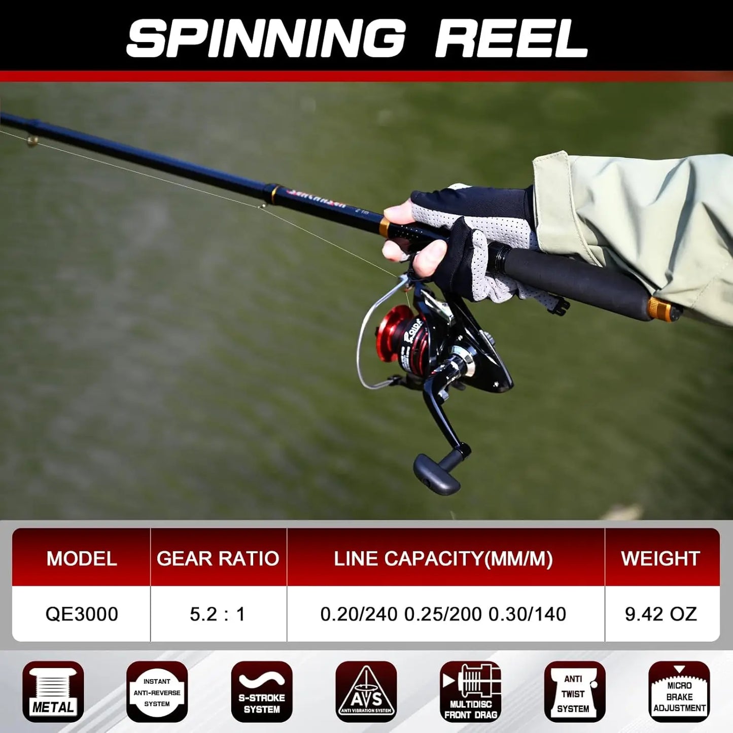 Telescopic Carbon Fiber Fishing Rod And Reel Combo With Accessories