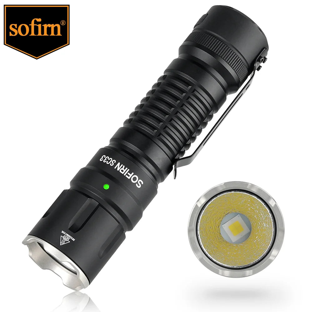 Sofirn SC33 XHP70 3 HI LED Flashlight 5200lm USB C Torch