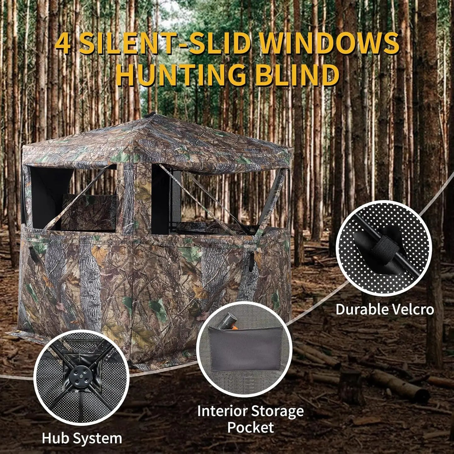 Hign Concerned Chemical Hunting Blind See Through Ground