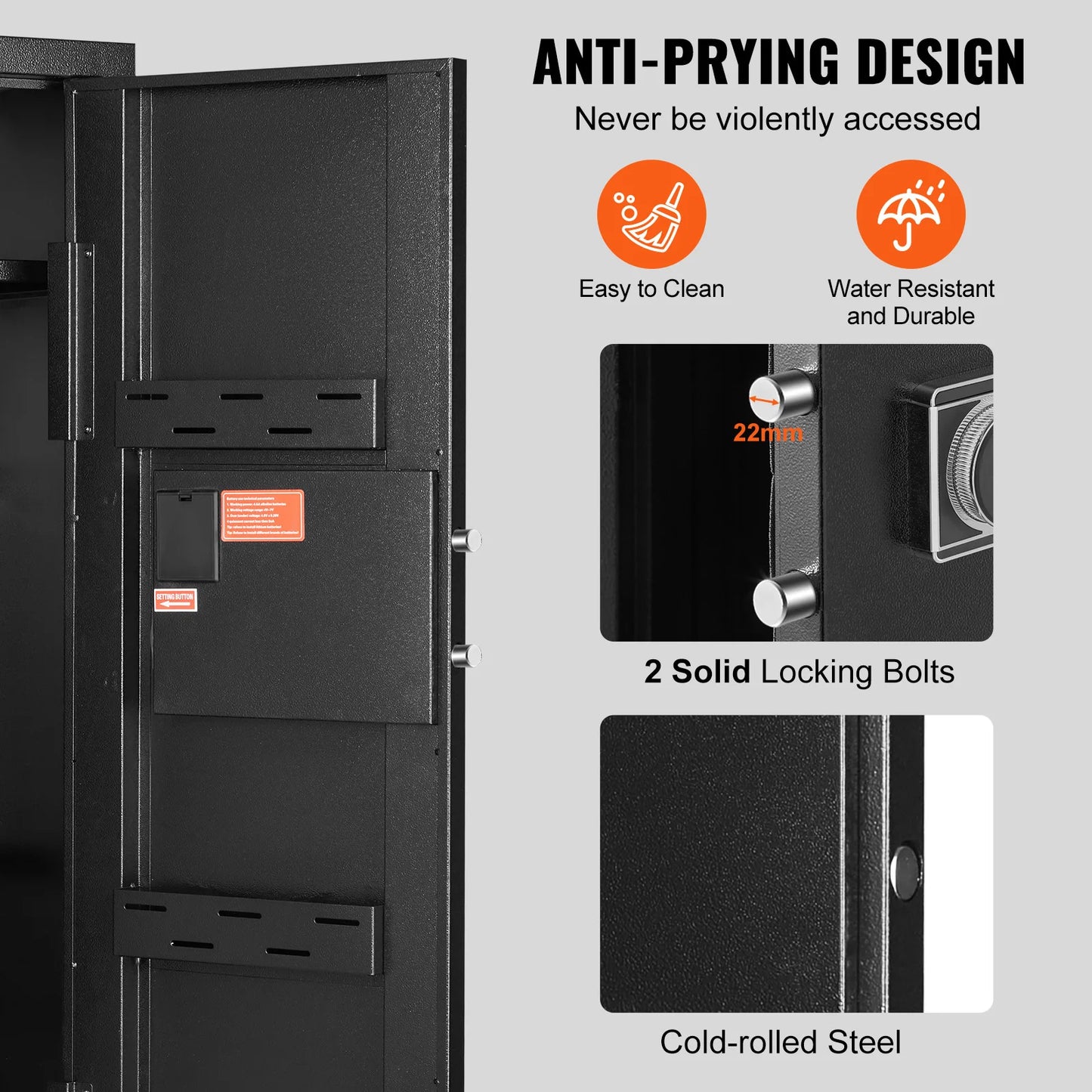 VEVOR Rifle Safe With Lock And Digital Keypad Storage