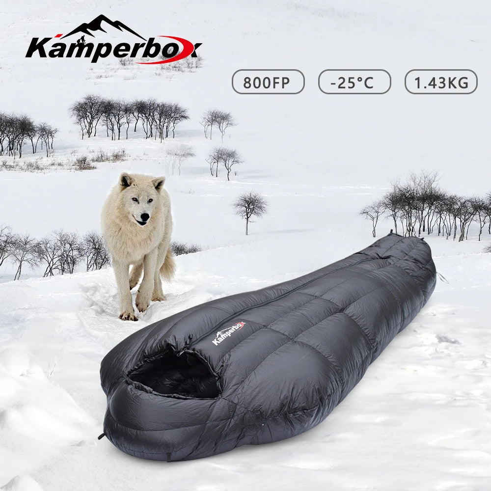 Kamperbox Winter Down Sleeping Bag Ultralight Camping Gear