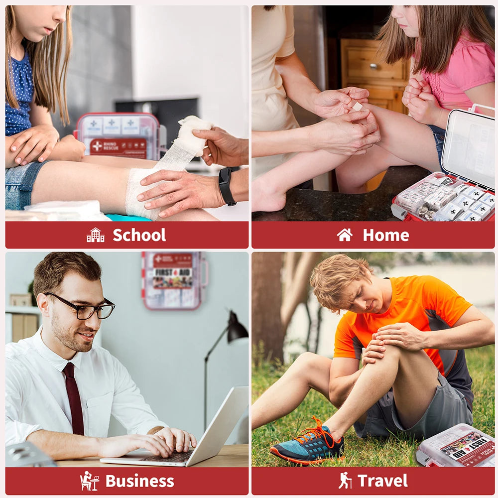 Rhino Rescue All Purpose First Aid Kit For Home And Office