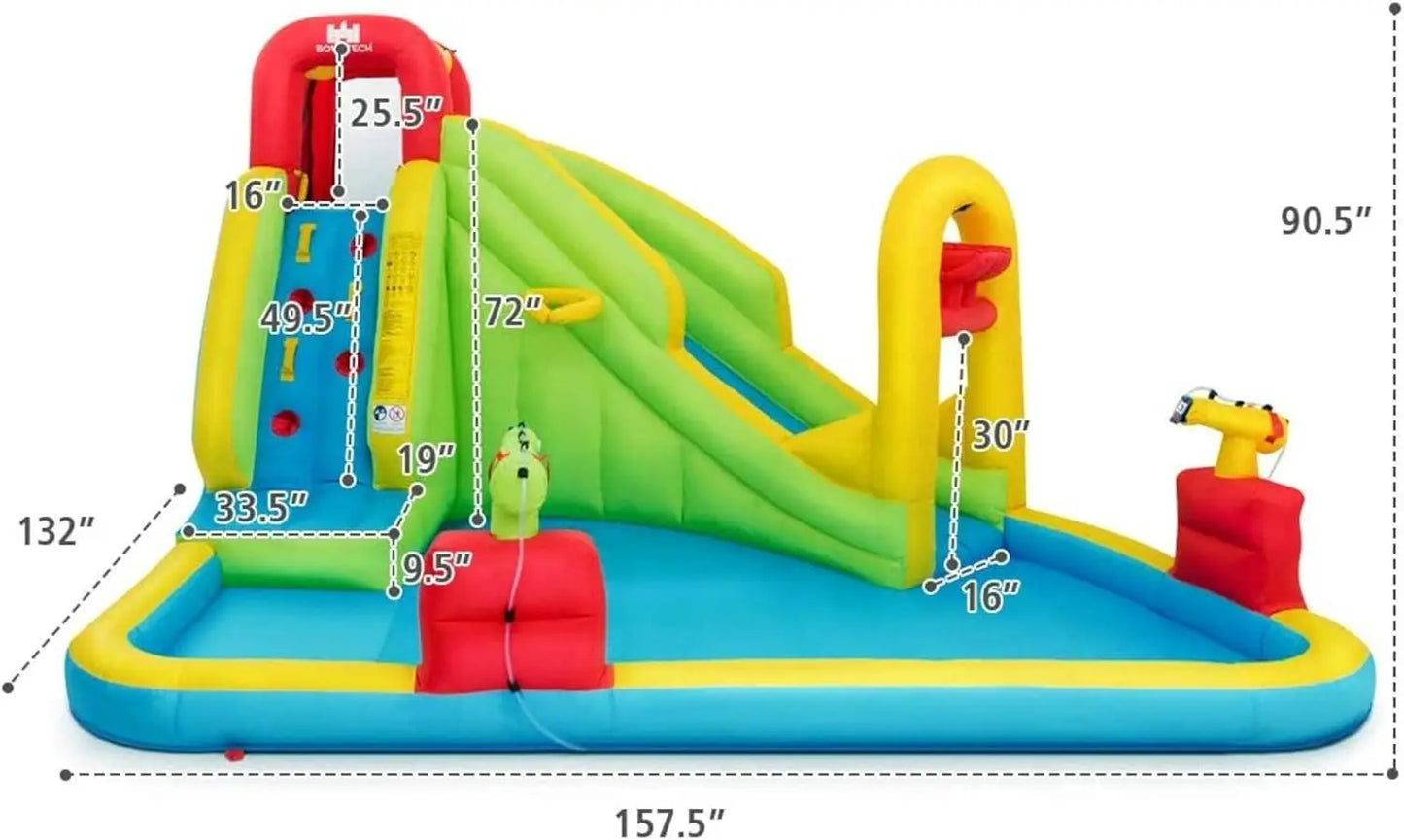 Hign-concerned Inflatable Water Slide 7-In-1 Backyard Park