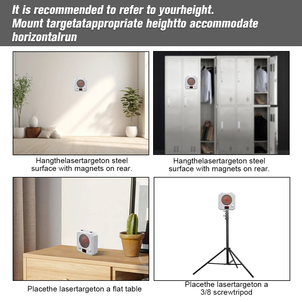 Electronic Infrared Laser Target for Shooting Practice with Sound Effects