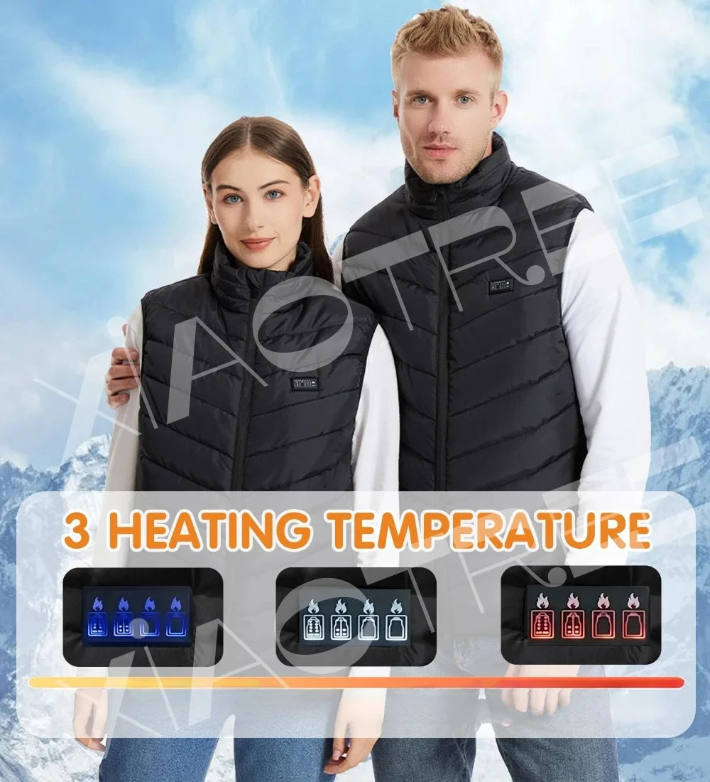 XIAOTREECN Heated Vest USB Electric Warmer for Men Women Camping