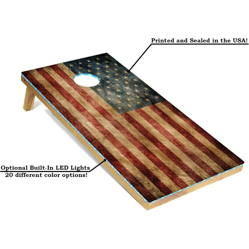 YTYIN Regulation Cornhole Boards Set With 8 Bean Bags