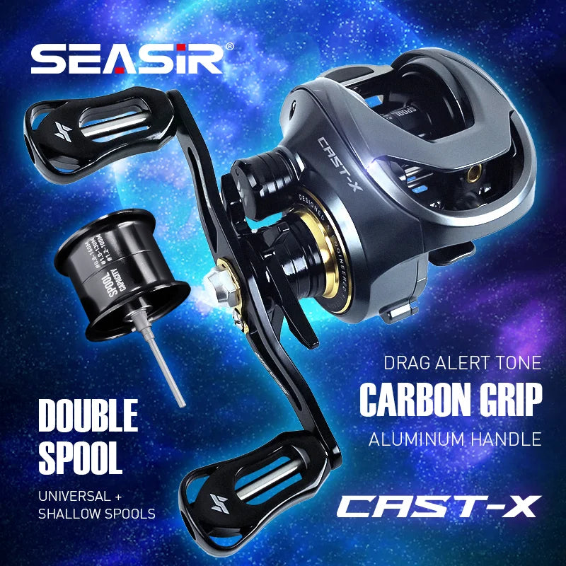 SeaSir Cast X Baitcasting Reel 7 To 1 Gear Aluminum